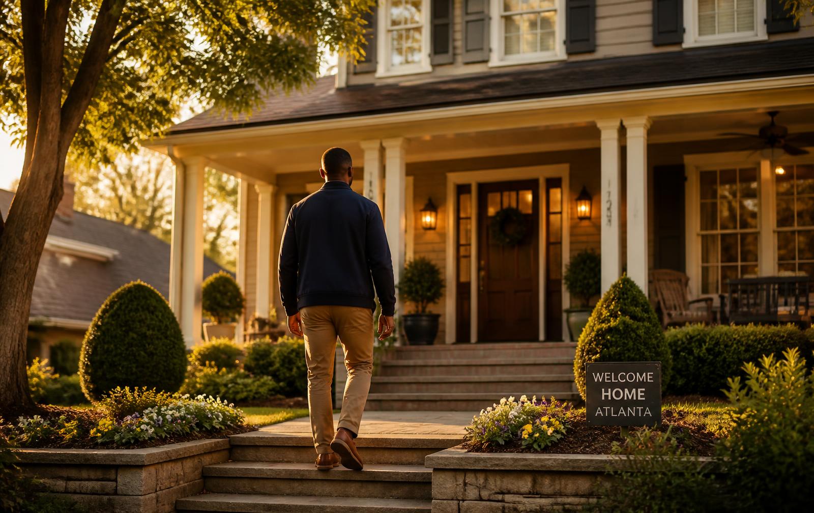 Front steps of a welcoming home